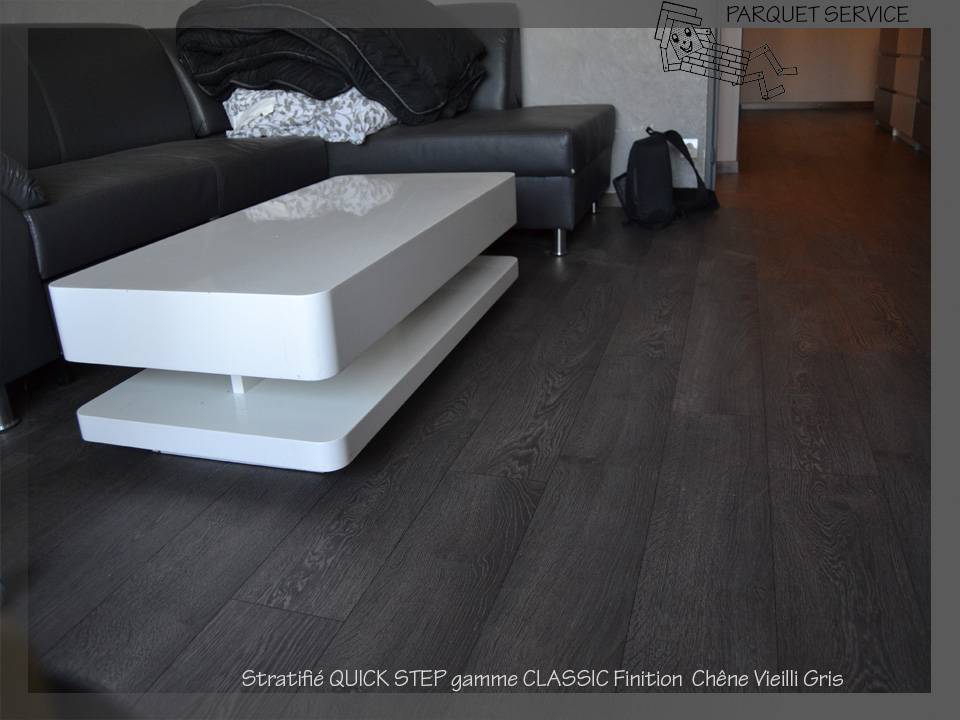 STRATIFI QUICK STEP Gamme Classic Chêne Vieilli Gris- ILLZACH 68 Cernay