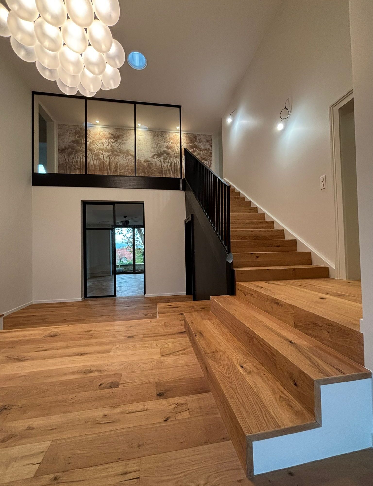 Habillage d’un escalier en ch&ecirc;ne-Mulhouse (68) Wittenheim